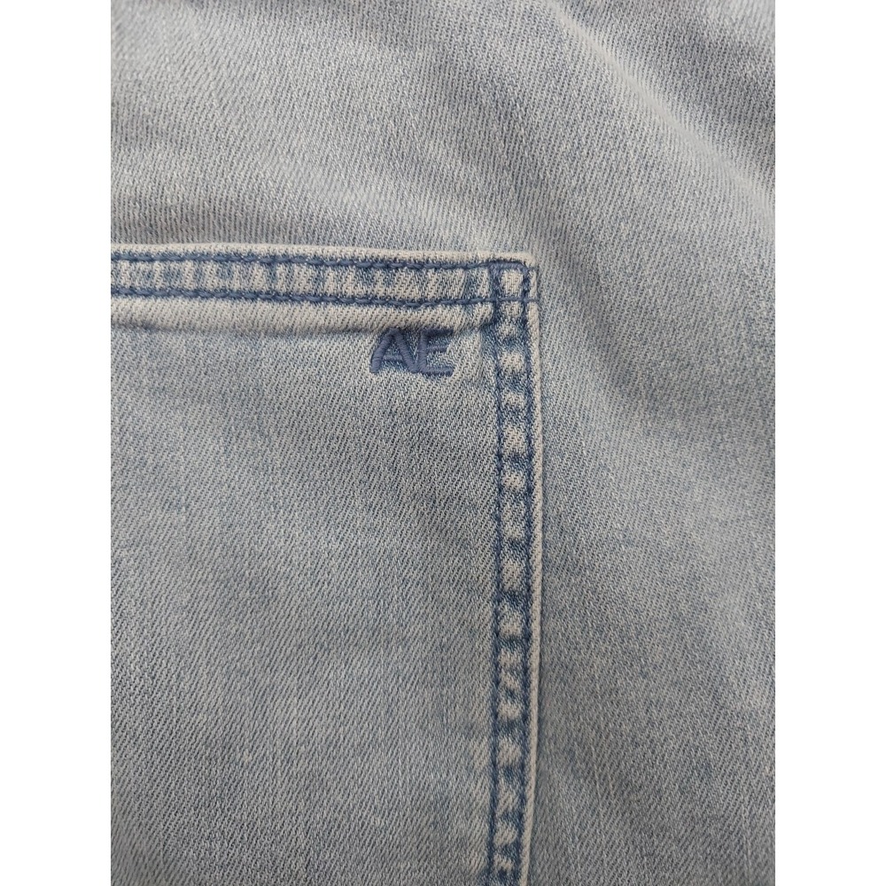 American Eagle Jeans Womens XL Blue Low Rise Ultra Wide Leg Drawstring Pull On - Picture 12 of 13